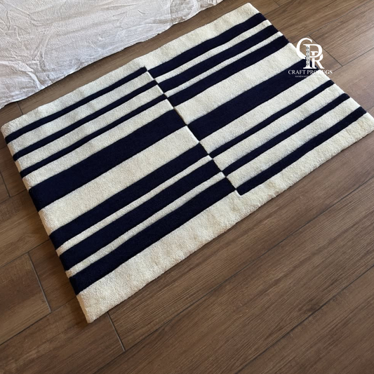 Black & Ivory Striped