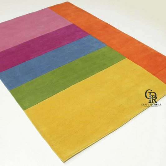 Multicolor Striped Rug