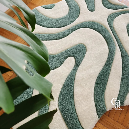 Monoloop Abstract Rug